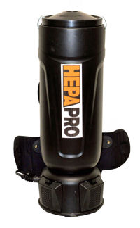 HEPA Pro 10EB:  10.0 Quart Backpack Vac, 150 CFM.
