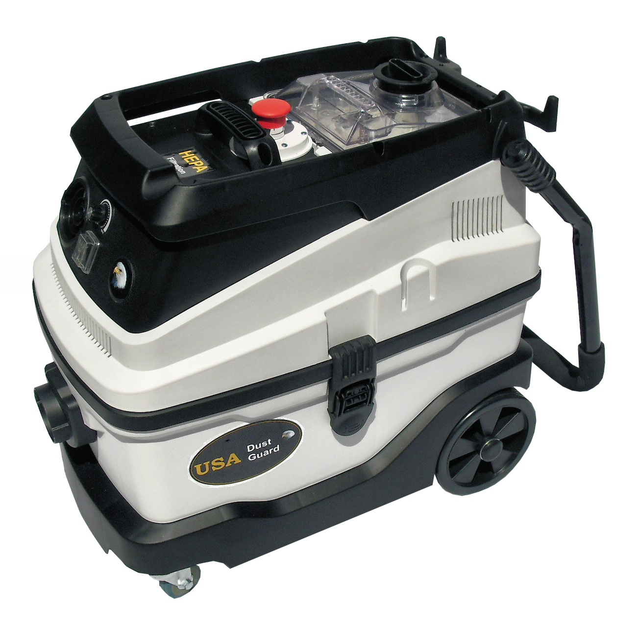 USA Dust Guard Extreme Suction Power Vacuums + Small Compact Size, OSHA Silica Dust Compliant