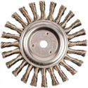 6" Wire Stringer Wheel with Open Hole Arbor, 5/8-1/2"