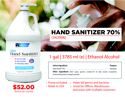 Pro Grade Hand Sanitizer - Features.