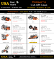 Husqvarna Gas & Electric Cut-Off Saws - Sales Brochure.
