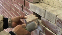Individual Brick Cut-Out - vacuum removes debris to increase grinding speed.