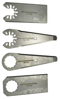 Oscillating Blades for removing caulking and joint sealant.