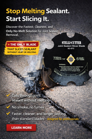 Stelli-Cutter - Joint Sealant Removal without Melting.