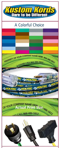 Custom Extension Cords with Your Name & Phone Number.