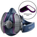 Elipse Half-Mask P100 Respirator with P100 + Nuisance Odor Filter.
