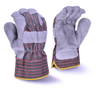 Work Gloves - Leather Palm, 4" Cuff.
