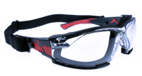 Foam Lined Safety Glasses.