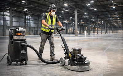 Hawk Concrete Floor Grinder, 17" & 20".