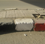 Remove paint from curbs.