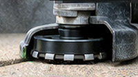 Low Profile Cup Wheels - Seals dust shrouds for maximum dust containment.