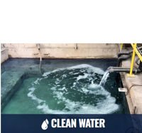 Mudhen - Discharges Clean & Clean Water.