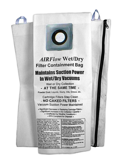 Air Pulse Vac Bag with Zipper:  Universal Fit, Handles Dry Powders & Wet Slurry.