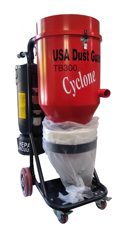 300 CFM Silica Dust Extractor - HEPA Cyclone